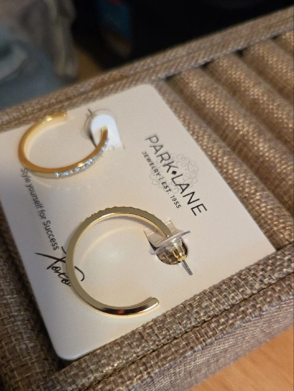 Park Lane Shiny Gold Open Hoop Earrings - Glo
